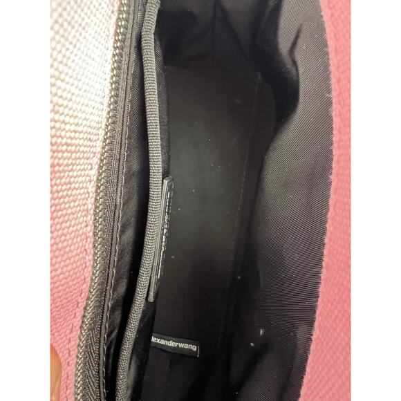 ALEXANDER WANG Mini Cruiser Pink Canvas Crystal Tote Bag - Picture 10 of 14
